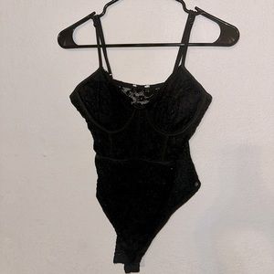 Rue 21 Black Lace Bodysuit